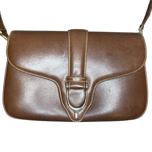 Gucci Horse-Bit Brown Smooth Calfskin Leather Vintage Shoulder Bag - Picture 15 of 15